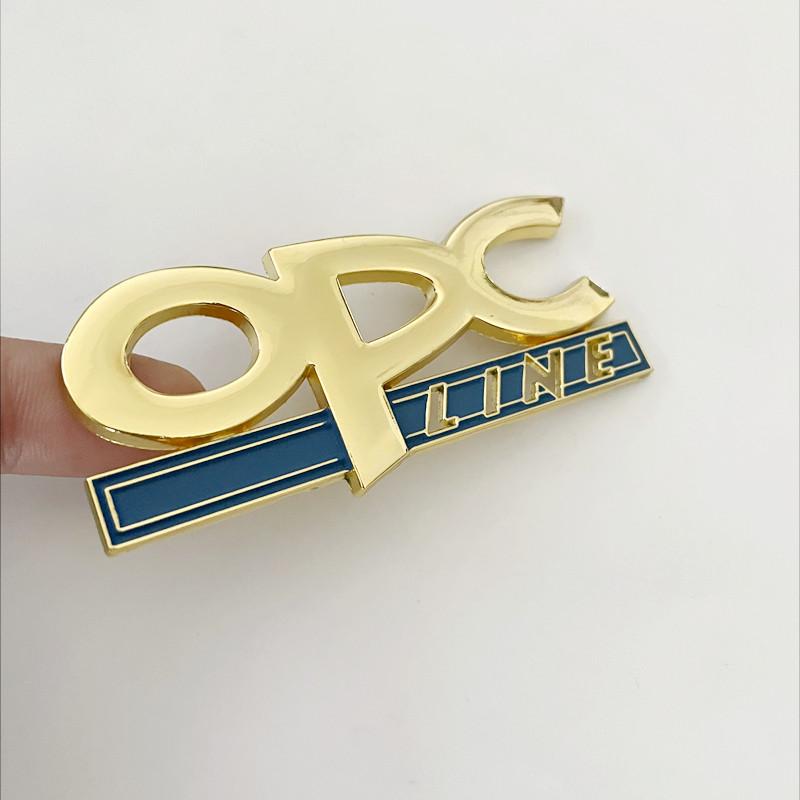 3D Metal OPC Logo Car Fender Emblem Trunk Badge For Opel Insignia Corsa E Astra H J D Zafira Vectra OPC Line Sticker Accessories