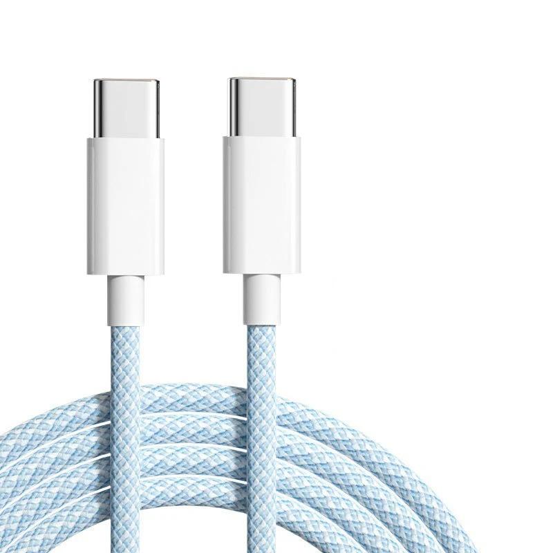 60W 6A USB Typ C na Typ C Kabel Datová linka Pro Iphone 15 16 Samsung Rychlé Nabíjení USB C na C Kabel Typ C Datová Nabíječka