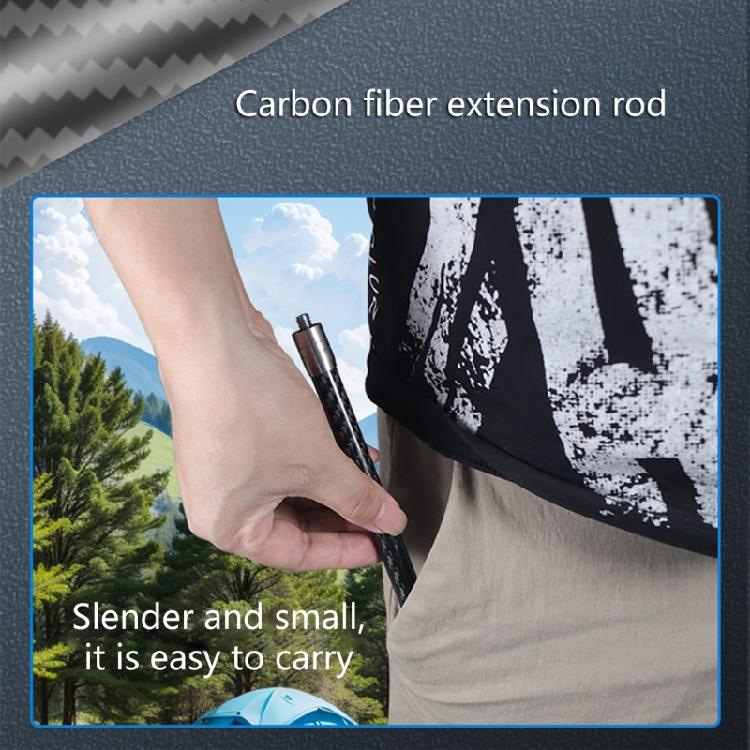 Carbon Fiber Camera Rod Stainless Steel Threaded Rod Lock Security 1/4inch Selfie Stick For Dynamic Photography