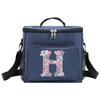 Lunch Bag Thermal Handbag Cooler Organizer Case Waterproof Outdoor Travel Shoulder LunchBox for Men and Women Rose Flower Print