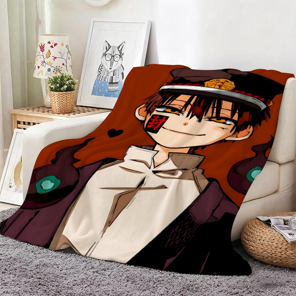 anime character H-HanakoS kunS Throw Lightweight 240g Flannel Blanket Soft Skin-friendly for Summer Cooling