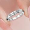 Rhombus Inlaid Zircon Light Luxury Ring Women's  Fashion Jewelry, Korean Version Stacked Ring