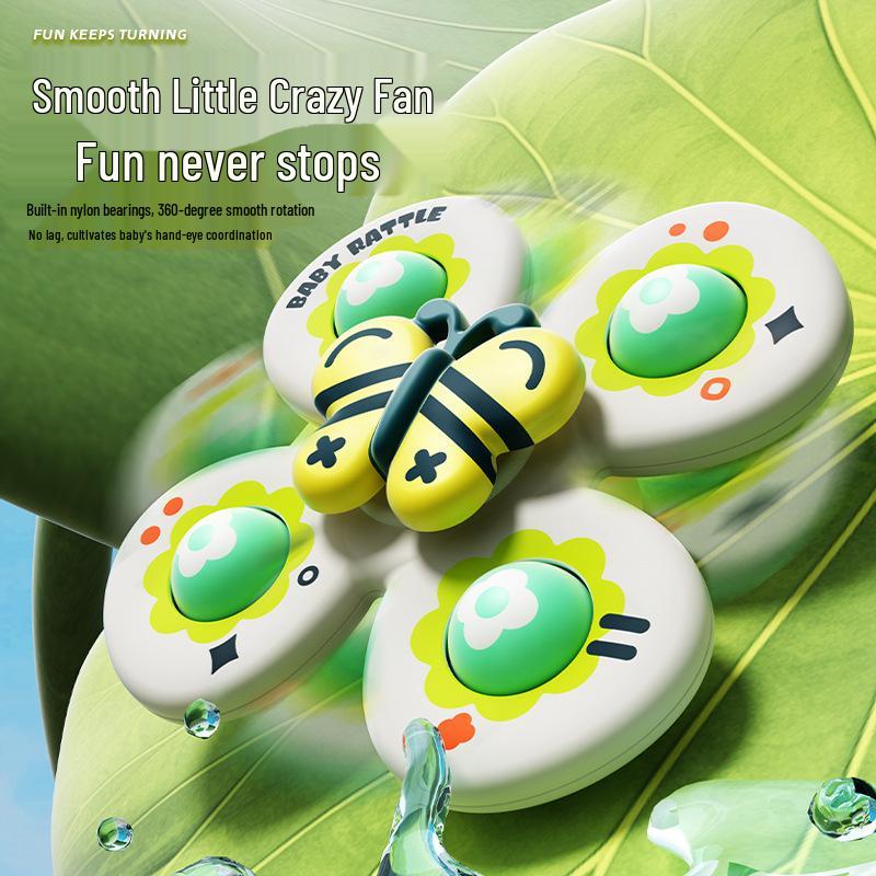 Baby Suction Cup Spinner Toy for High Chair, Educational & Teething, 0-2 Years