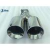 Universal Dual Stainless Steel Exhaust Pipe Muffler Car Accessory Modification Double Skew Steel Automobile Part