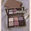 6-Color Matte Eyeshadow & Face Palette, All-in-One Blush Contour Highlighter Makeup Kit, Earth Tone Daily Makeup for Beginners & Students