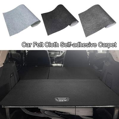 Alfombra autoadhesiva de fieltro para coche de tela no tejida de 30x100cm/50x100cm, alfombra para revestimiento de coche DIY, resistente a altas temperaturas.