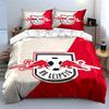 Ensemble de literie de football RB Leipzig Ensemble de housse de couette Housse de couette Taies d'oreiller (1 * Housse de couette 2 * Taies d'oreiller, sans couette)
