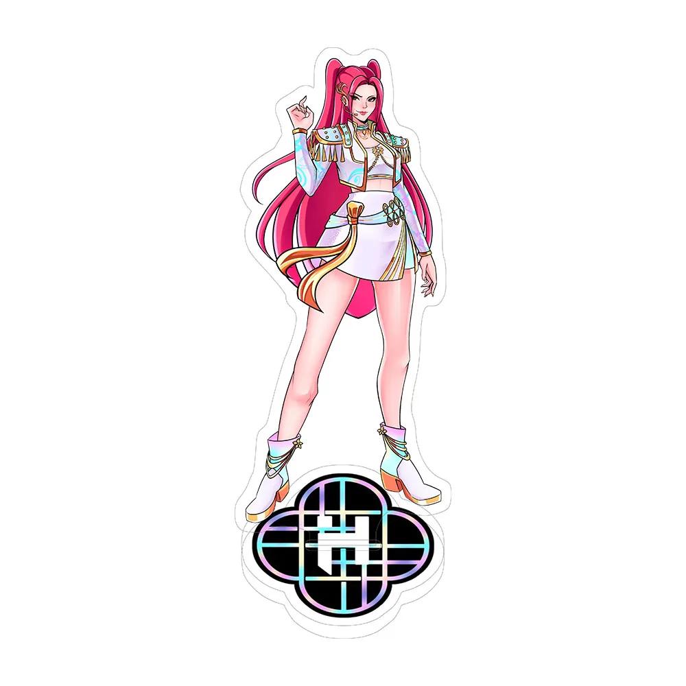 KPop Demon Hunters Superstar Mira Rumi Zoe Acrylic KeyChain Standing Plates Backpack Decoration Pendant Ornament Accessories Toy