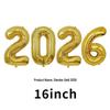 2026 New Year's Party Large 32" & 40" Number Foil Balloons Set