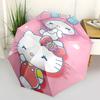 1pc Hello Kitty My Melody Automatic Folding Umbrella - Portable 3-Fold Design with 8-Bone Iron Frame, Perfect for Outdoor Use, Festive Gifts, Travel,