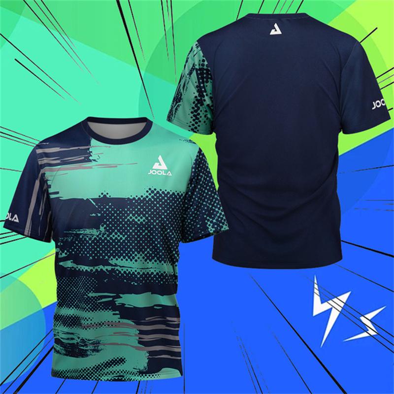 Lake Spot Odzież do tenisa stołowego Męska koszulka Badminton Tennis Szybkoschnąca koszulka męska z krótkim rękawem, oddychająca Klub tenisa stołowego