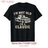 I'm Not Old Classic Retro Truck Distressed Design T Shirt Vintage Washed Homme Stylish Versatile Breathable Graphic  Vintage