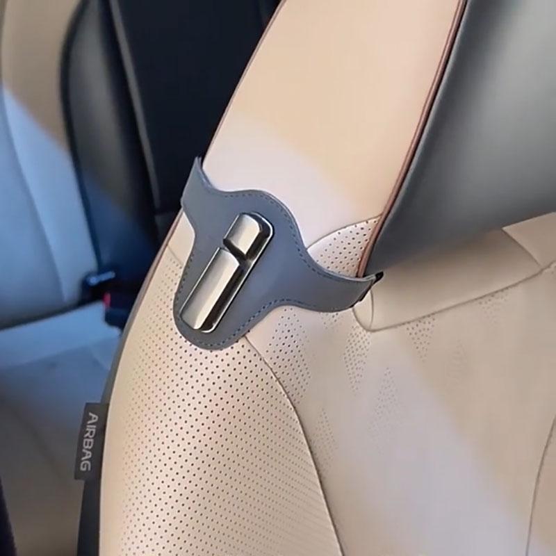 Car Seat Belt Fixing Buckle Quick-Release Car Seat Belt Retainer Anti-Slip Seat Belt Locking Stopper Comfort Shoulder Neck Strap