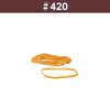 O-Band Rubber Bands #420, Amber, 1kg Bag, GN-206, Kyowa, Value Pack, Commercial Use, Bag-Packed, Natural Rubber
