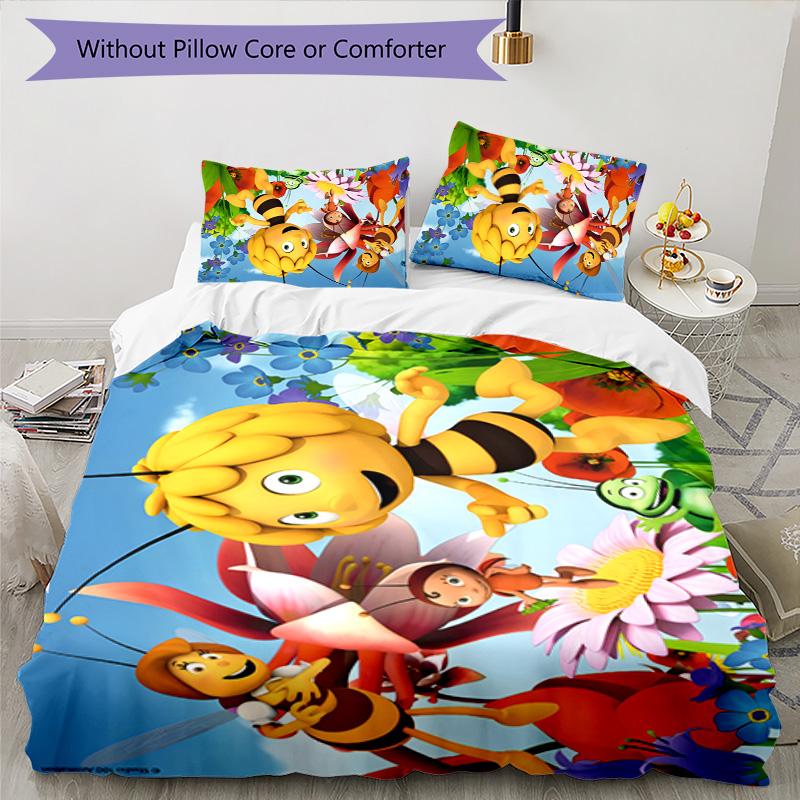 Maya 3pcs Bedding Set Duvet Cover Closure Includes 1 Duvet Cover & 2 Pillowcases for All Seasons Bedroom Home Dorm Decor