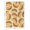 Taco Pattern Throw Blanket Soft Plaid Thin Blankets For Baby Softest Blankets