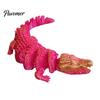 Party Favors for Children 3D Printed Crocodile Fidget Toy, Articulated Figurine, Realistic Flexible Collectible Wildlife Models Reptile Sensory