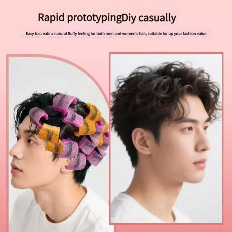 Heatless Hair Rollers For Natural Curls Snail Shape Design With Ecological Friendly PVC Materials PainFree Styling Kit