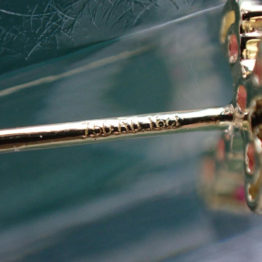 [New] 750 Ruby Cross Earrings [s1-24]