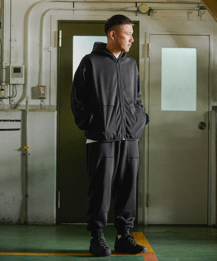GORDON MILLER Men's Reversible Zip-Up Hoodie, Size M, Black, 1745192