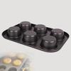 Nonstick 6-Cup Muffin Pan - Cupcake Mold Baking Tool