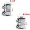 2inch/2.5inch Car modification universal low carbon stainless steel clamp turbo exhaust pipe clamp buckle tail throat hoop steel
