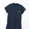Champion One Piece Dress Navy Short Sleeve Crew Neck Breathable UV Protection Quick Drying One Point Embroidery CW-BG305 Women's