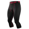 Men's Quick-Dry Basketball Capri Compression Pants for Running and Fitness