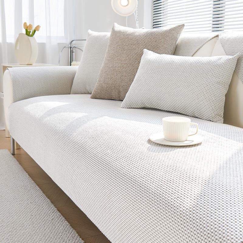 Modern Light Luxury Sofa Cushion Solid Color Non-Slip Sofa Seat Cushion Four-Season Universal Sofa Cover Dust Sofa Cover Cloth Towel