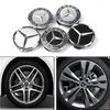 PIG4 4 Pieces/Set 75mm For Mercedes Benz AMG W203 W206 W220 W205 W211 W212 Car Wheel Center Hub Caps Benz Emblem Tire Rim Covers