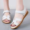 Women Black Sandals Summer White Dressy Open Toe Casual Flats Sandals Plus Size
