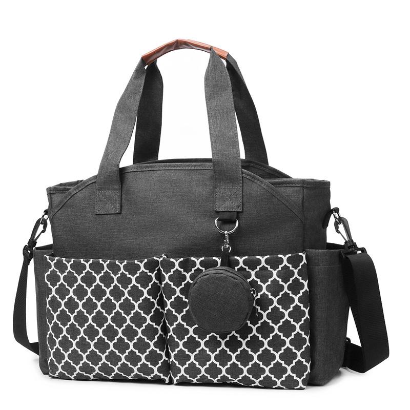 Mom & Baby Lightweight Tote: Single Shoulder Mummy Bag with Inner Divider for Travel & Commute