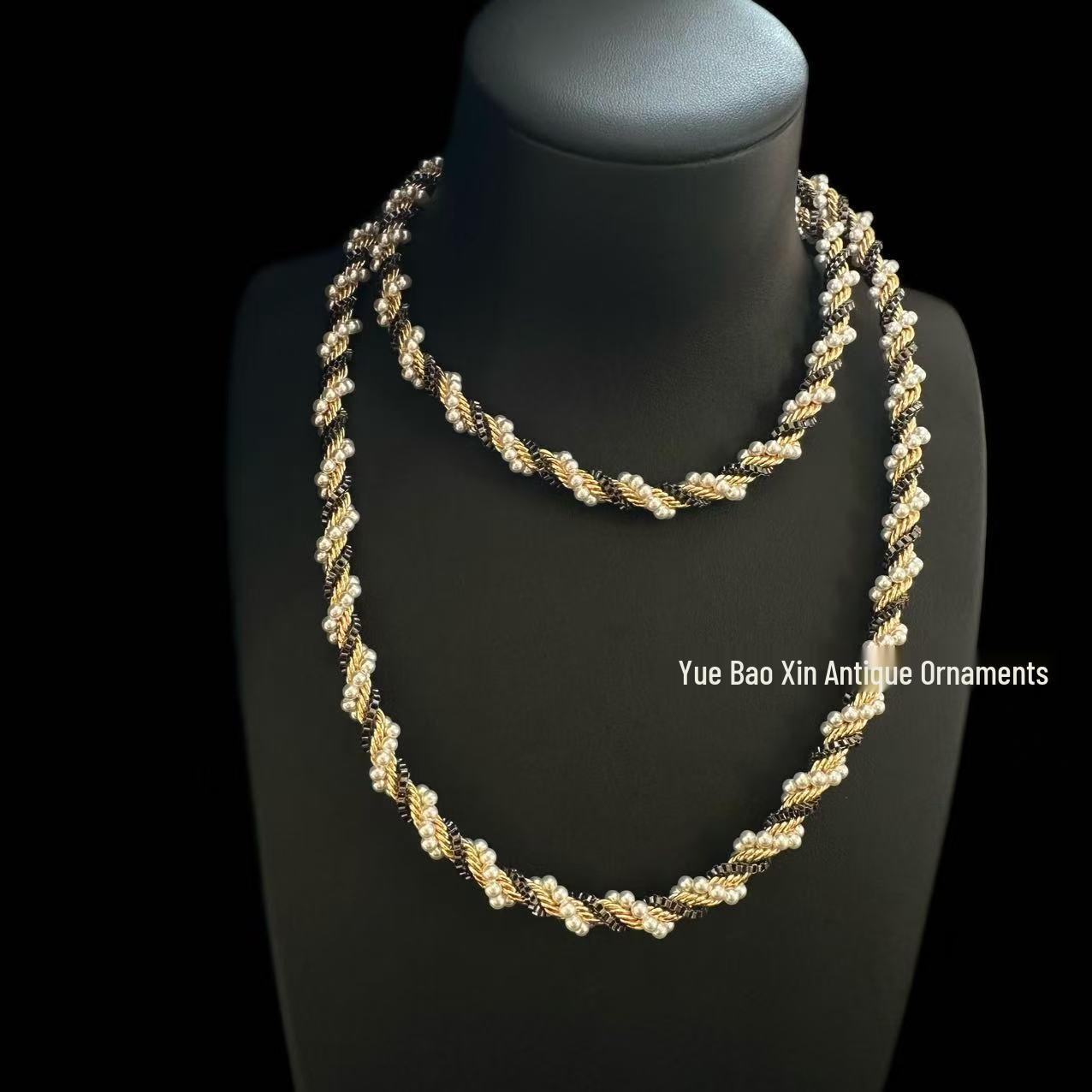 

Cui Family Vintage Knit Sweater Necklace for Women
