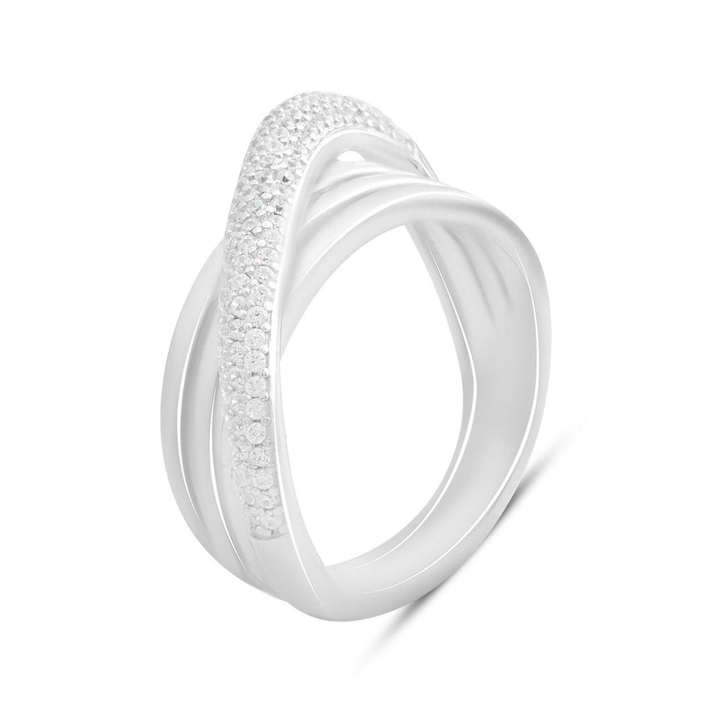 Silver Ring with Cubic Zirconia, Item Weight 7.01 G (2191933)