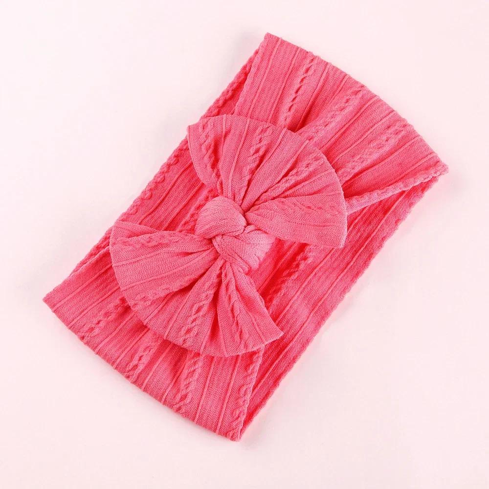 New Baby Headband Child Bowknot Headwear Cables Turban for Girl Hairbands Kids Elastic Bow Headwrap Infant Baby Hair Accessories