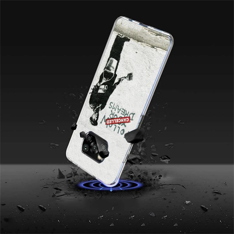 Street Art Banksy Graffiti Phnoe Case for Xiaomi Poco X5 X6 X7 Pro X4 Gt F7 Ultra M8 M7 Redmi 15C 15 13C 13 12C 12 Unique Cover