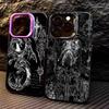 G-Gothic Cyber Sigil Kříž Pouzdro na telefon Pro iPhone17,16,15,14,13,12,11 Plus,Pro Max Barevný Stříbrný Pokovený Vnitřní Kryt