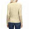 Women's V-neck Thin Long-sleeved Solid Color Short Knitted Sweater Slim Fit Sweater