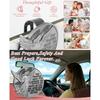 Car Visors Clips Metal Angel Safety Charm Decoration Inspirational Travel Protection Angel Clip Car Accessory