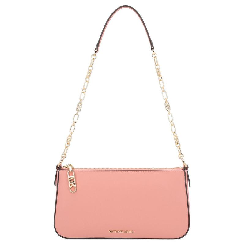 MICHAEL KORS Empire Logo Logo Zipper Closure Leather Shoulder Bag Medium Women s Pink розовый