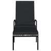VidaXL Chaises longues avec repose-pied 2 pcs Résine tressée Gris 317633