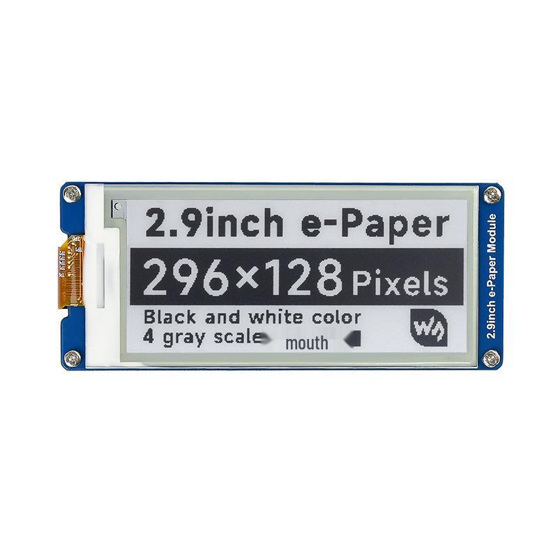 MicroSnow 2.9-inch E-Paper Display, Partial Refresh, Compatible with Arduino & Raspberry Pi 4