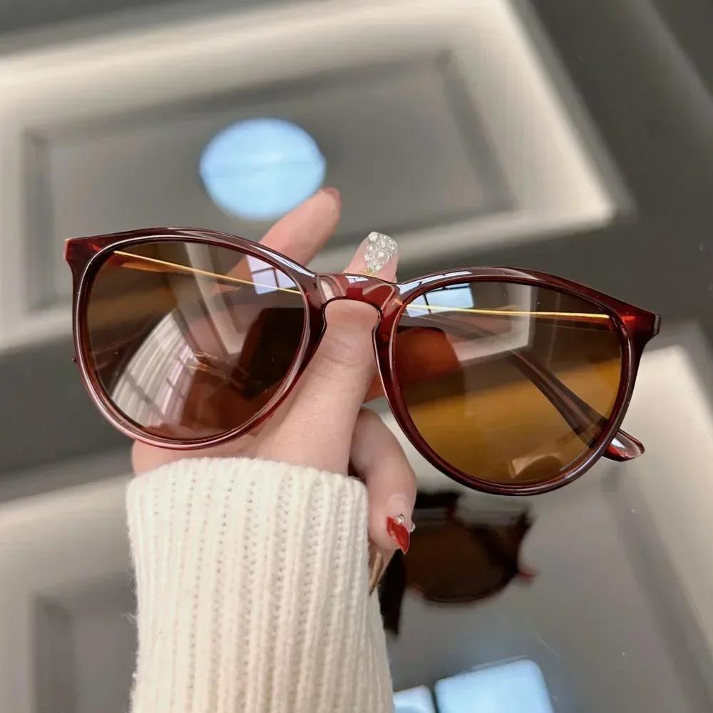 Klasyczne Kwadratowe Okulary Przeciwsłoneczne Casualowe Modne Damskie Męskie Vintage Stylowe Owalne Minimalistyczne Damskie Męskie