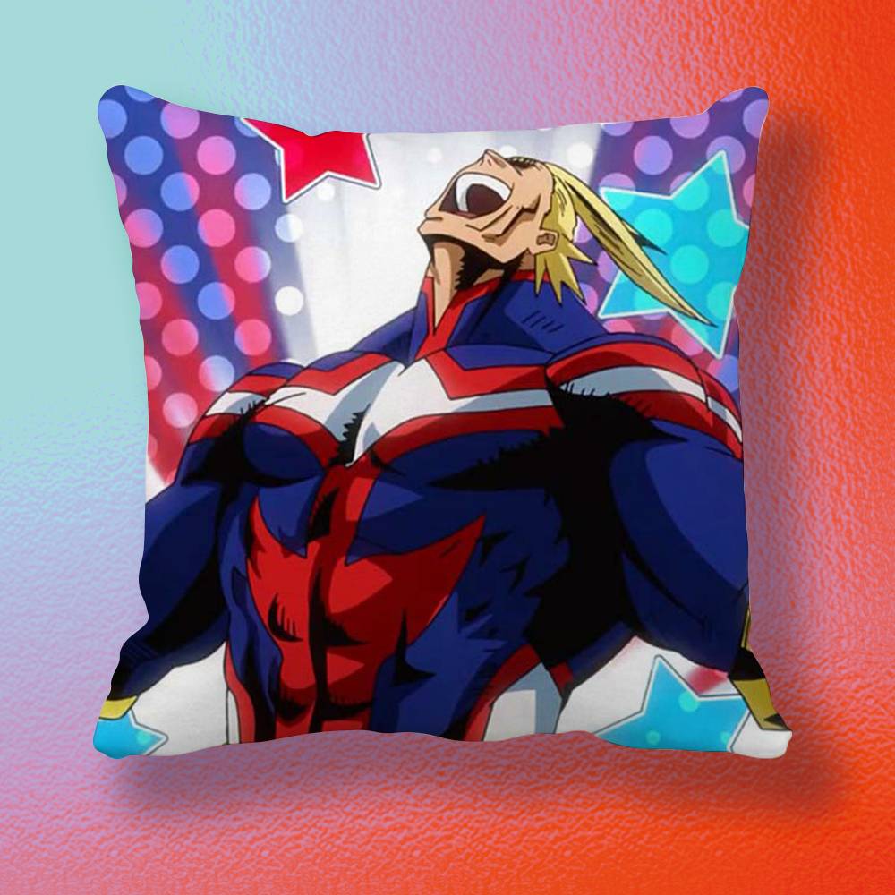 Pc Cartoon Character All Might Pillow Cover Gift High Definition Digital printingSurprise Vivid Pattern Household