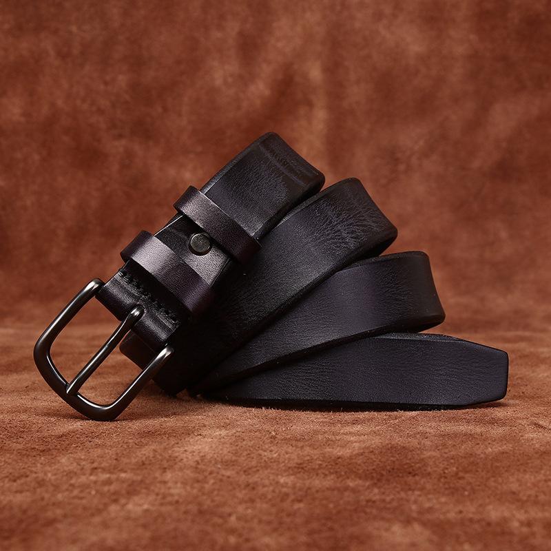 

Женский кожаный ремень, модный кожаный ремень с тиснением в стиле ретро, ​​женский первый слой из воловьей кожи, повседневный джинсовый ремень с пряжкой 95cm