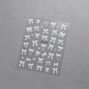 Nail Sticker Ribbon Bow White 3D Thin Diy Nail Art Decals Decoration Pink Bow Pattern Manicure Self Adhesive Nail Decals