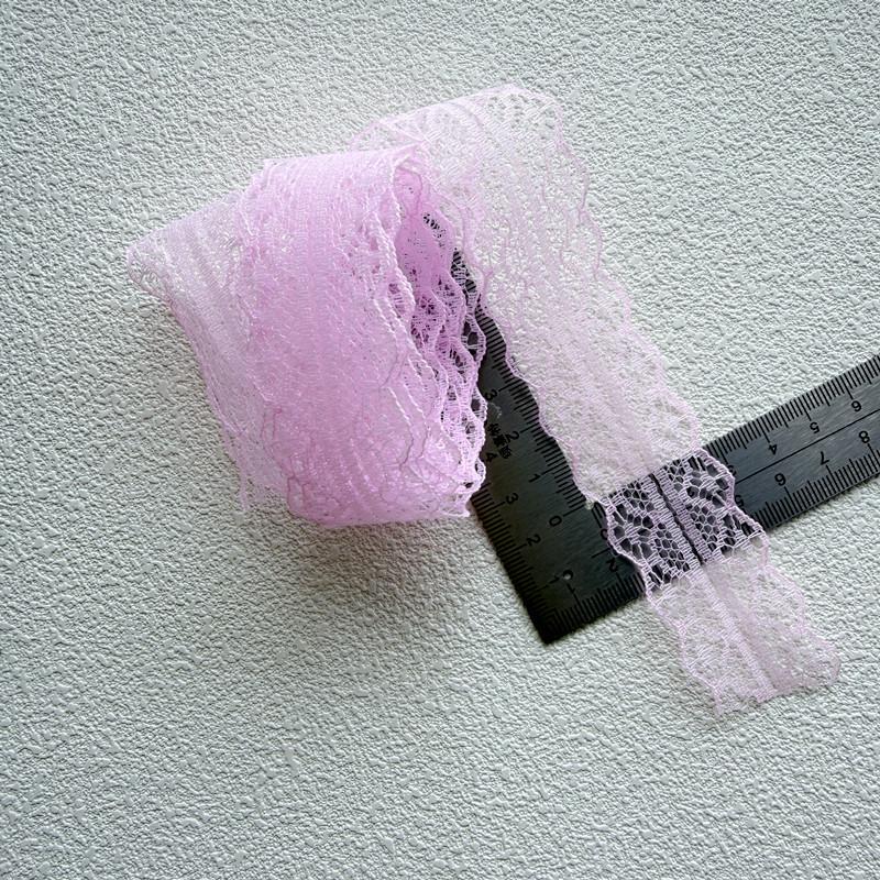 3cm Colorful Lace Trim for DIY Hair Accessories & Bow Knot Decoration - Graduation Brooch & Ribbon Craft J53.