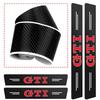 1/4/5Pcs Car Door Sill Scuff Plate Decor Carbon Fiber Stickers For Volkswagen GTI Tiguan Passat Golf Polo Touareg Magotan Caddy