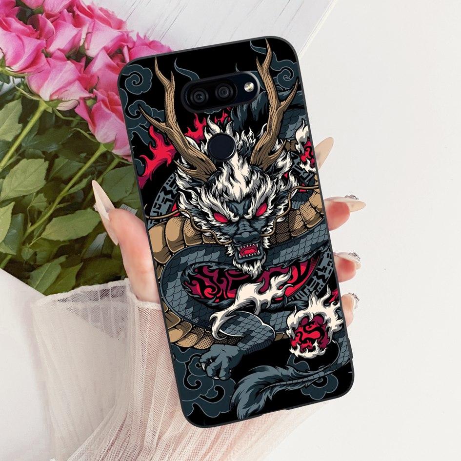 Para LG K40s 2019 Funda Nueva Moda Flor Mariposa Silicona Suave Mate Cubierta Para LG K40s K 40s Funda en LGK40s Paracho Protector