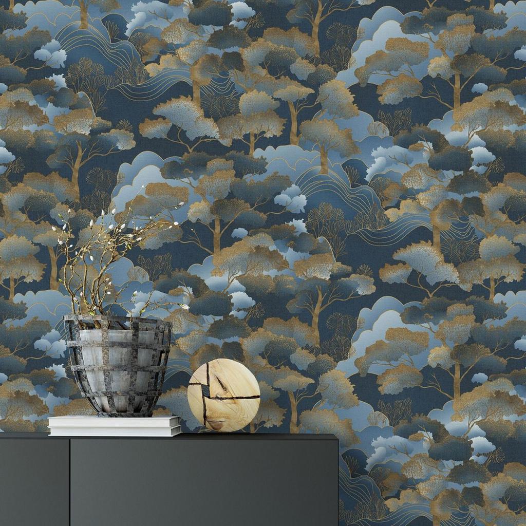 Elle Decoration Golden Grove Vinyl Strukturierte Tapete